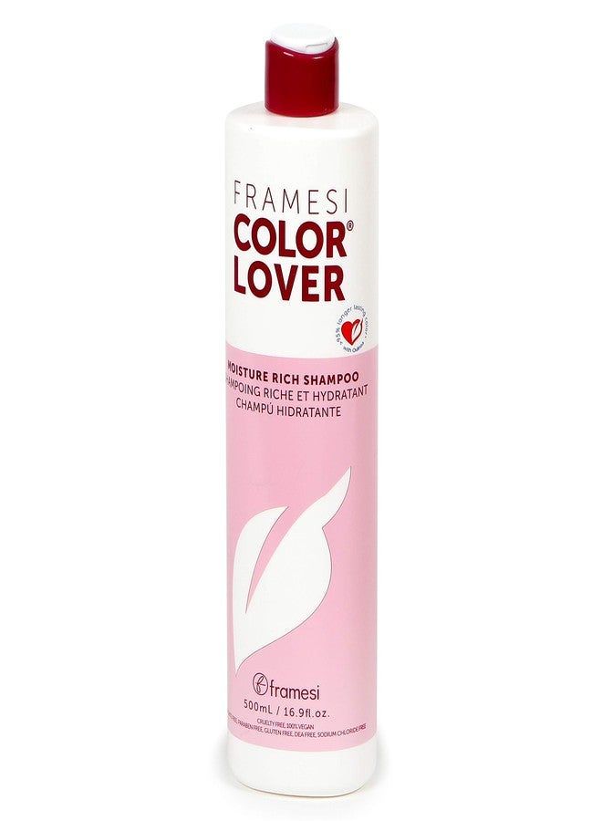 FRAMESI Color Lover Moisture Rich Sulfate Free Shampoo with Quinoa & Aloe Vera, Color Treated Hair, Fresh, 16.9 Fl Oz - Image 1