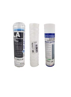 ATLAS ATLAS Water Filter Cartridge 3 Stages Granular Activated Carbon Melt-Blown Polypropylene Sediment Cartridge & MCR Cartridge Filter Replacement SET OF 3  - Image 2