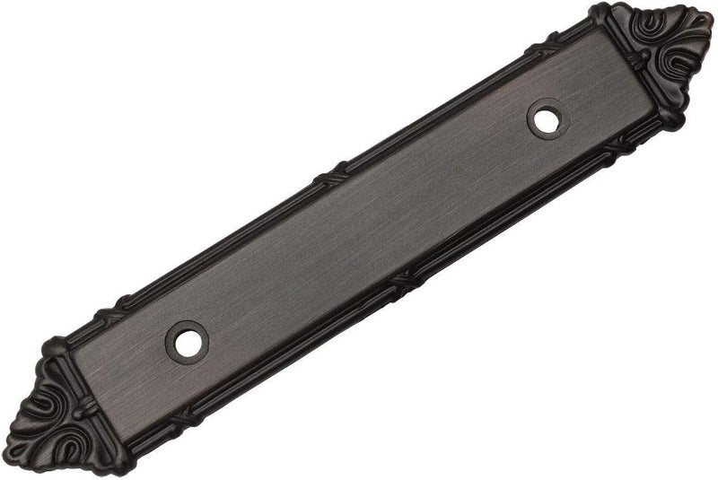 10 Pack - 9466ORB Oil Rubbed Bronze Cabinet Hardware Handle Pull Backplate/Back Plate - 3" Inch (76mm) Hole Centers