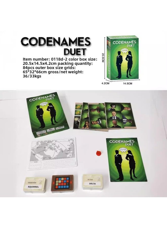 Generic - Best-Selling English Version Codenames Duet Codenames Pictures Party Game Cards-Color:0118d-1.0.137 - Image 1