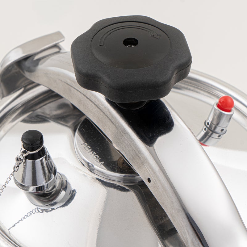 Pentola 5Liters Pentola aluminum pressure cooker 5L Silver - Image 4