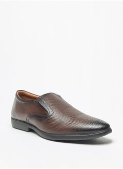 DUCHINI Men's Textured Slip-On Loafers  - Image 1
