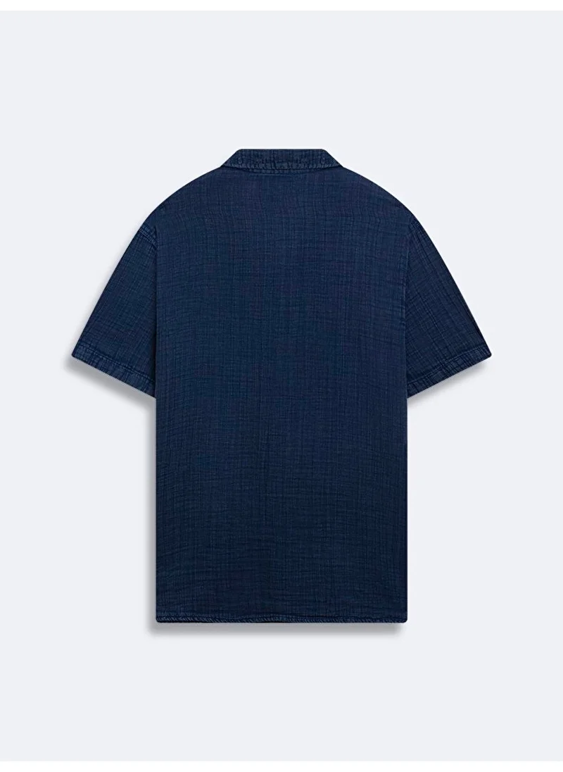 ال تي بي Navy Blue Shirt
