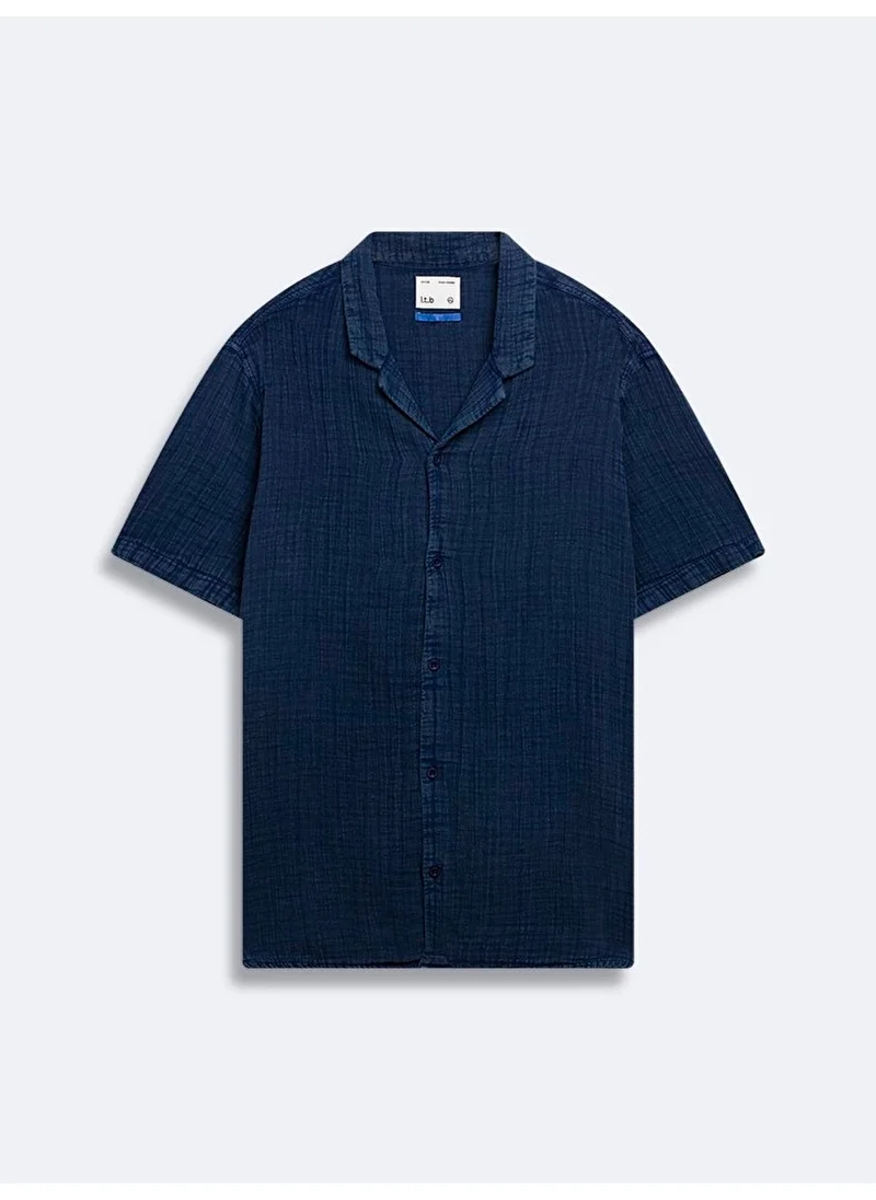 ال تي بي Navy Blue Shirt