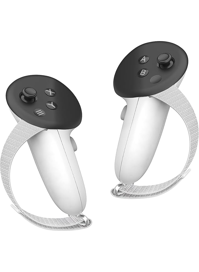 مقابض وحدة التحكم متوافقة مع Meta/Oculus Quest 3، أحزمة مفصل قابلة للتعديل تناسب معظم الأيدي، غطاء ناعم لليد لملحقات Quest 3، مناسب لقاعدة الشحن الرسمية والبطارية - Image 1