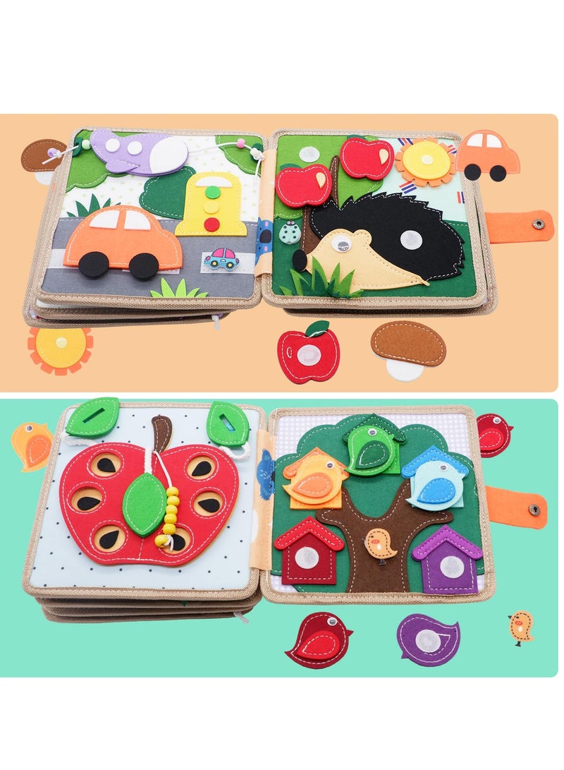 Montessori Felt Quiet Book for Toddlers - Washable Busy Book for Preschool Learning, Sensory Toys for Kids Ages 3-6, Perfect Travel Gift for Boys and Girls, Ideal for Autism Support. - Image 2