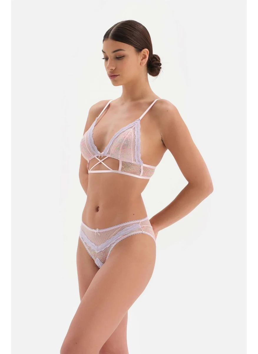 dagi Pink Stone Detailed Lace Hipster