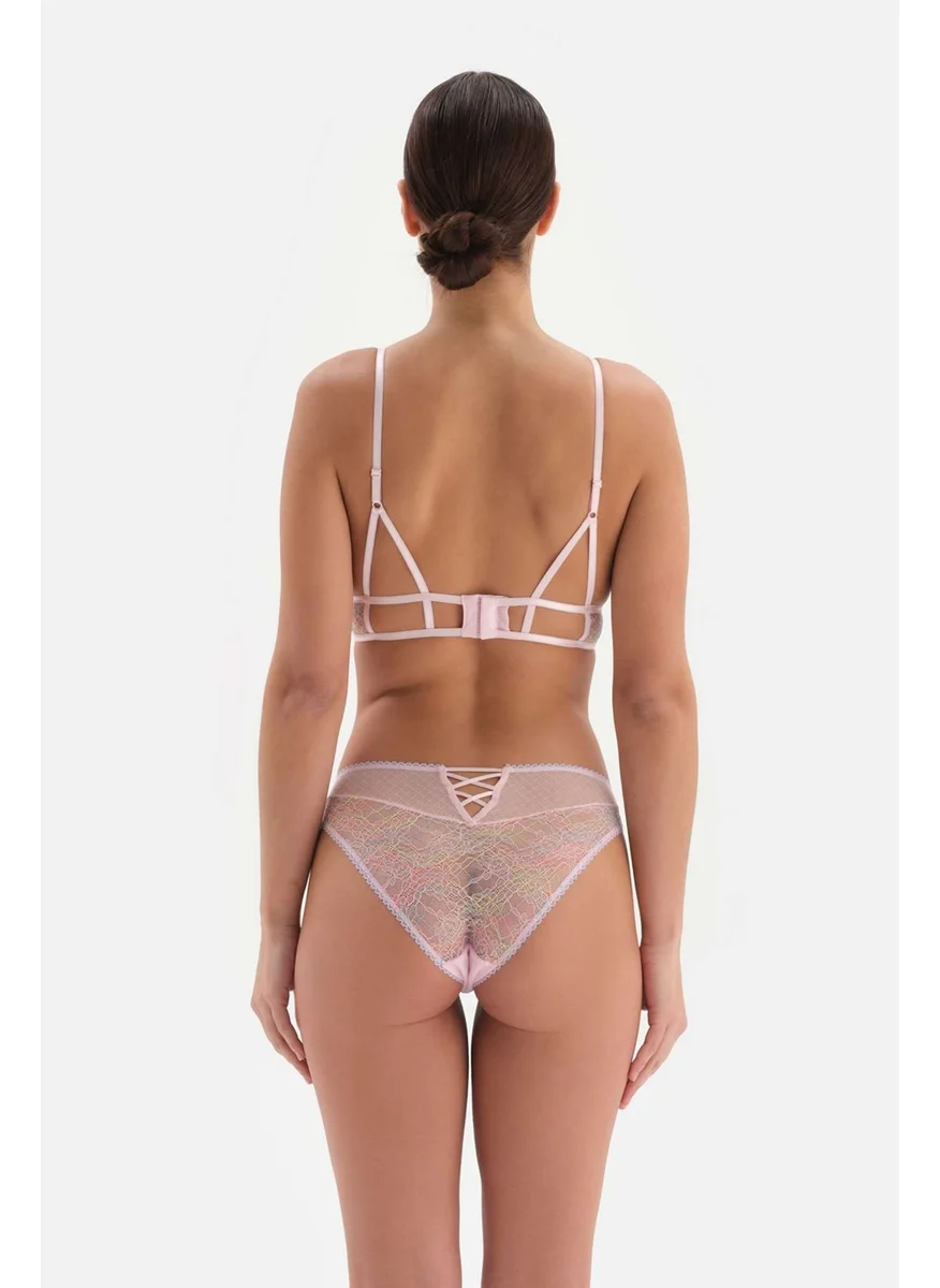 dagi Pink Stone Detailed Lace Hipster
