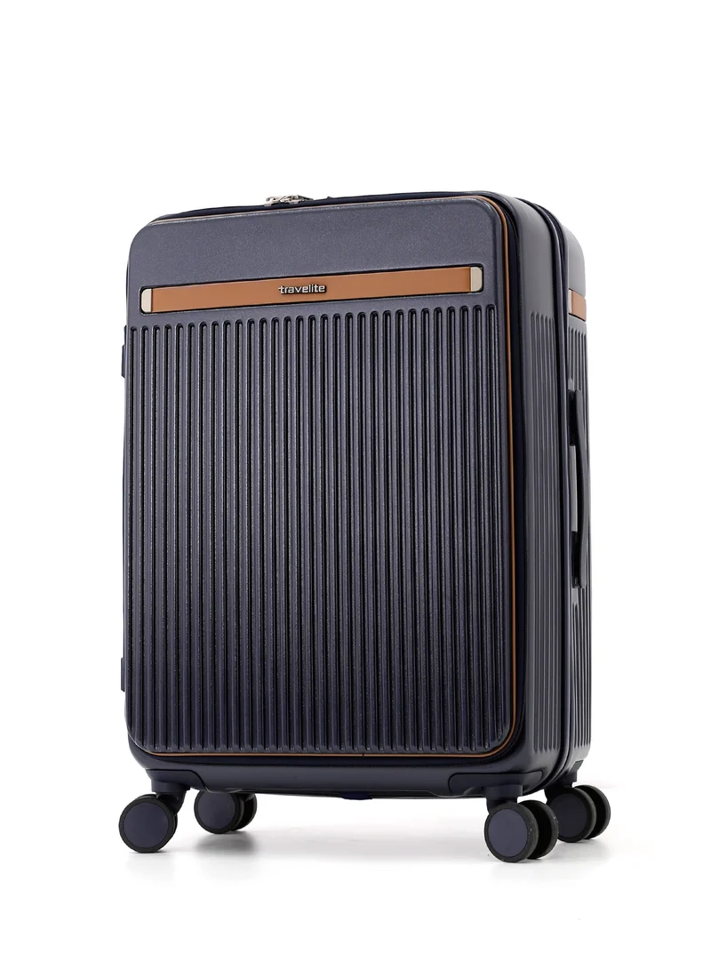 ترافلايت Travelite 4-Piece Hardside Luggage Set 28” Large, 24” Medium, 20” Carry-On + Makeup Bag, Polycarbonate (PC)