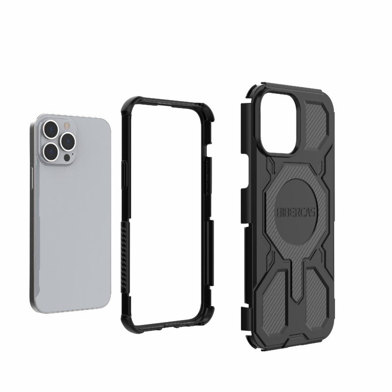 BIBERCAS For Iphone 13 Pro Max Real Color Series Magsafe Shockproof Phone Case(Blue) - Image 5