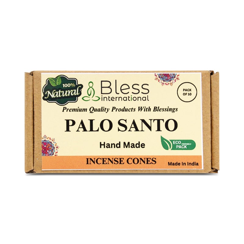 Bless International Palo Santo 100%-Natural-Incense-Cones Handmade-Hand-Dipped Organic-Chemicals-Free for-Purification-Relaxation-Positivity-Yoga-Meditation The-Best-scents (10 Count) - Image 2