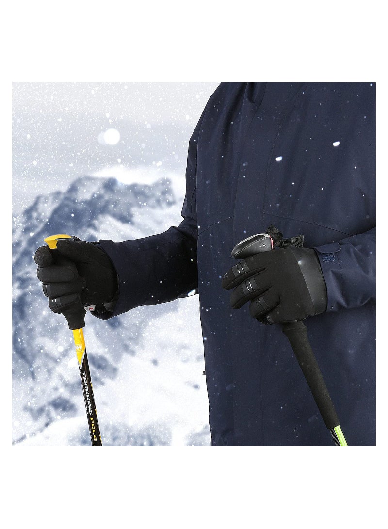 SOLARAE 10℉ Winter Thermal Gloves for Men & Women - Waterproof, Windproof Touch Screen Gloves for Outdoor Sports, Cycling, Driving, Hiking, Running, Golfing, Fishing, Shooting (Size M) - Image 2