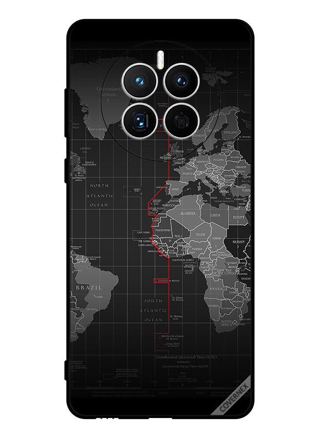 Covernex Protective Case Cover For Huawei Mate 50E World Map - Image 1