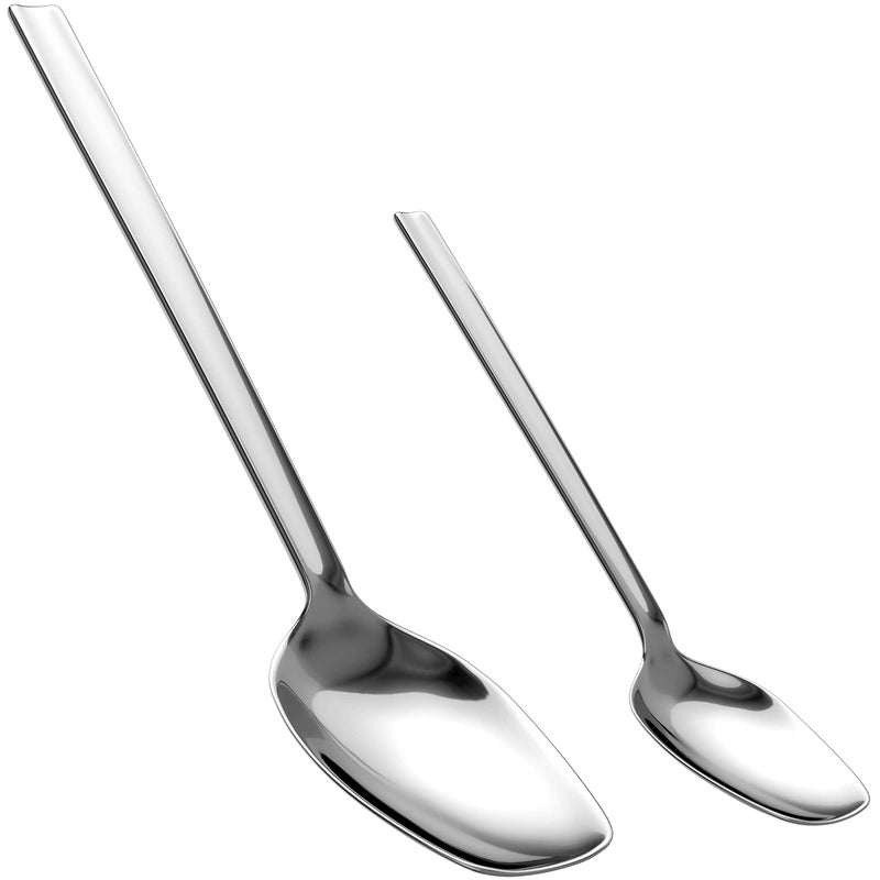 Senior Icare Silverware Adaptive Spoons for Parkinson's - Utensils for Elderly, Disabled, Adults, Parkinson's Patients, Handicapped, Non-Weighted Flat Edge Spoon by Senior ICare - Image 2