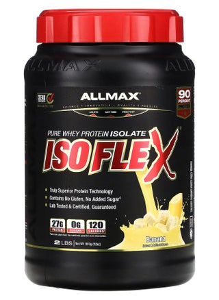 ISOFLEX® Pure Whey Protein Isolate Banana 2 lbs (907 g) - pzsku/ZD91E75E583FDB94B178BZ/45/_/1728489237/05953287-c344-4c0b-9713-b397b850bd49