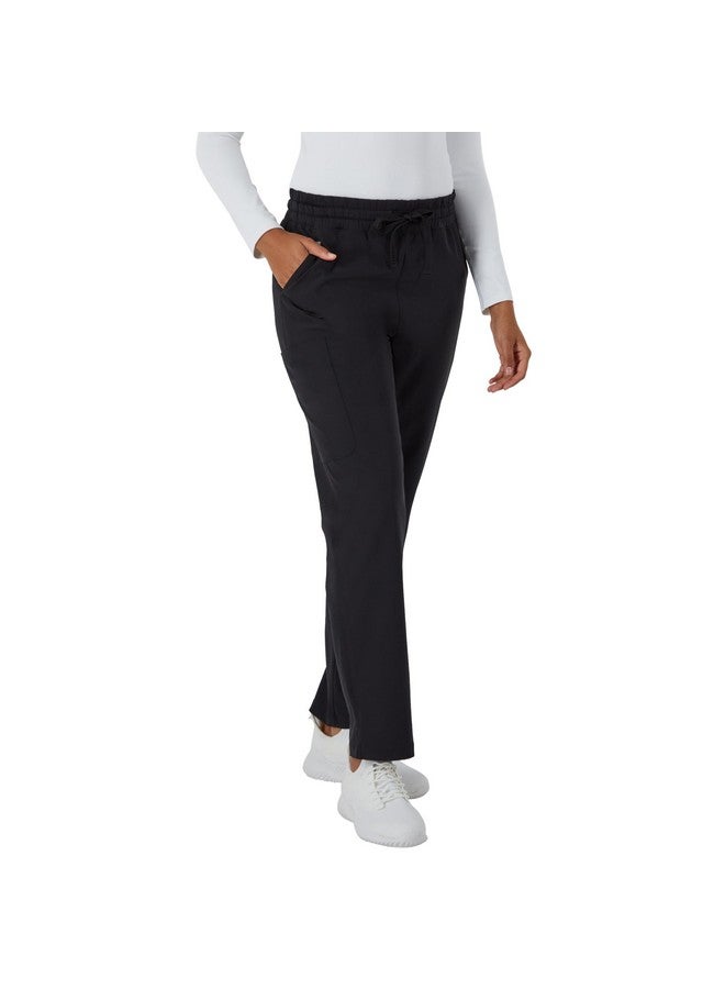 Hanes Comfort Fit Pants, Moisture-Wicking Healthcare Scrubs For Women, 3 Pockets, New Ebony - Image 2