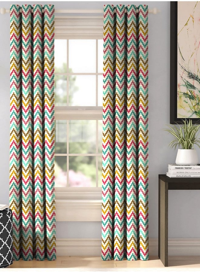 Casableu Dyke Polyester Eyelets (Steel) Blackout Curtains with Tie Back, Bedroom Living Room (Set of 2) (Pair, Heather,7feet) - Image 1