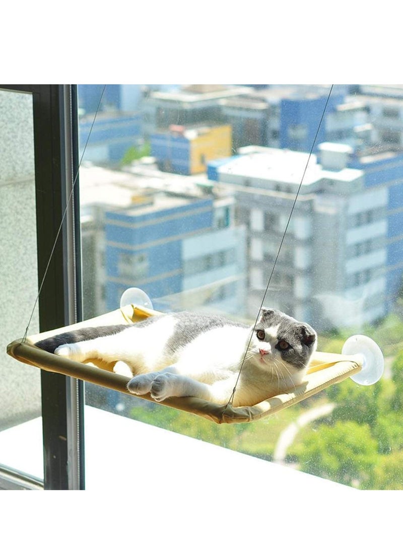 Generic - Cat Bed Cat Window Perch Window Seat Suction Cups Space Saving Cat Hammock Pet Resting Seat Safety Cat Shelves Providing All Around 360° Sunbath for Cats Weighted Up To 15kg - Image 1