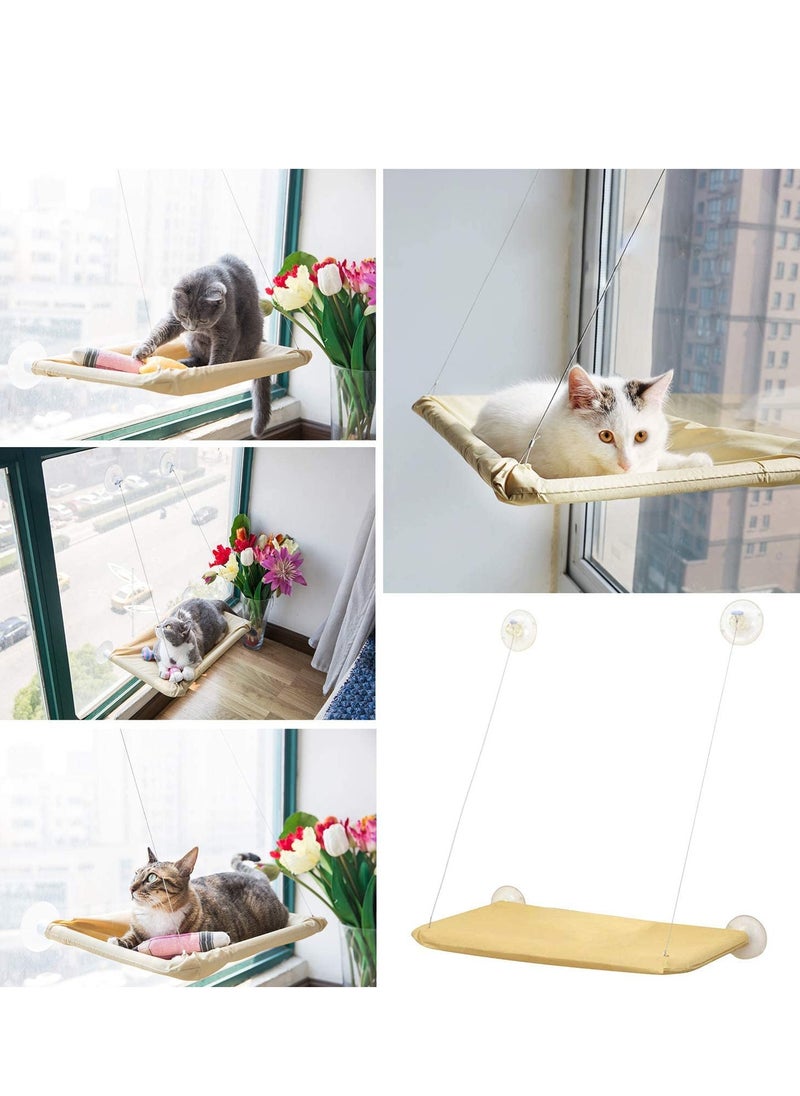 Generic - Cat Bed Cat Window Perch Window Seat Suction Cups Space Saving Cat Hammock Pet Resting Seat Safety Cat Shelves Providing All Around 360° Sunbath for Cats Weighted Up To 15kg - Image 1