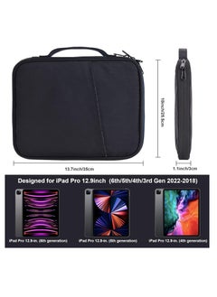 XICEN Tablet Sleeve Case, 12-13.3 Inch Tablet Carrying Bag, Compatible with iPad Pro M4 & iPad Air M2 2024, 12.9-in iPad Pro M2&M1 6th/5th 2022-2018, Surface Pro 9/8/X/7/6, Galaxy Tab S8/S8+  - Image 2
