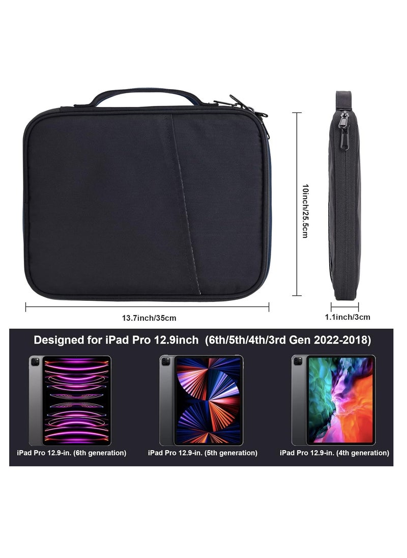 XICEN - Tablet Sleeve Case, 12-13.3 Inch Tablet Carrying Bag, Compatible with iPad Pro M4 & iPad Air M2 2024, 12.9-in iPad Pro M2&M1 6th/5th 2022-2018, Surface Pro 9/8/X/7/6, Galaxy Tab S8/S8+ - Image 1
