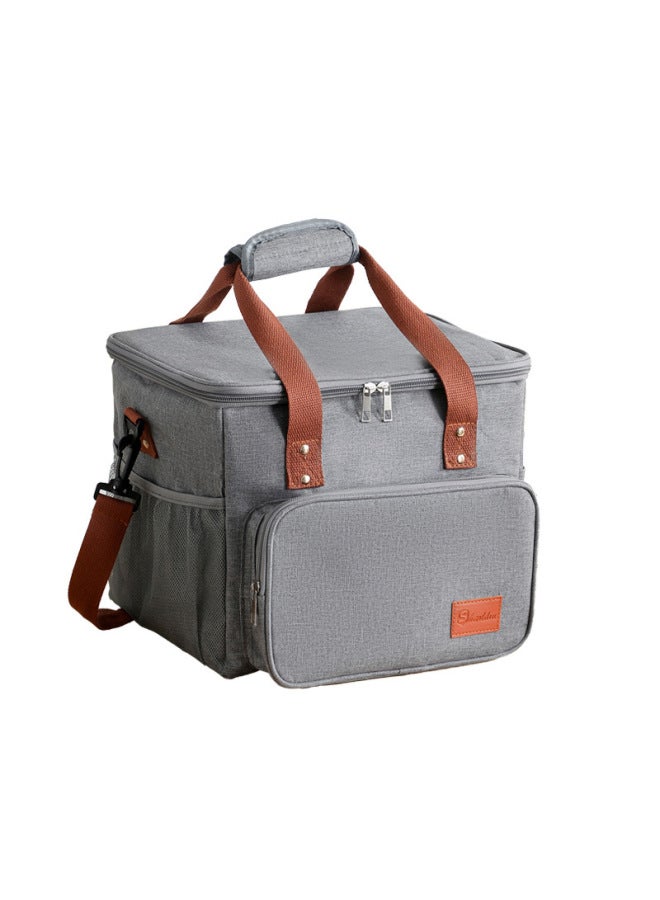 High-quality One-shoulder Diagonal Insulated Lunch Bag, Satchel Makeup And Toiletry Bag, Satchel Picnic Lunch Box Bag, Fresh-keeping Ice Bag