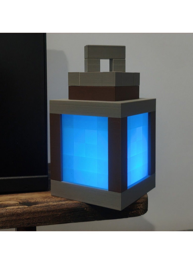 general Minecraft Luminous Lantern Night Light Rechargeable Game Torch Light Perimeter Kids Bedroom Ambient Light USB - Image 3