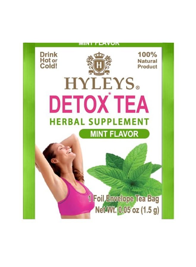 Hyleys Detox Tea for Cleanse - Green Tea with Mint, Ginger & Fennel - Supports Digestion & Detox - 25 Tea Bags (1 Pack) - Image 2