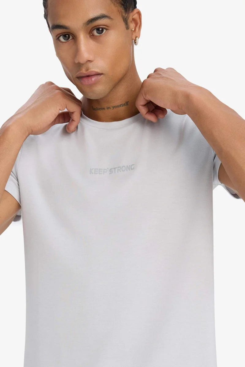 ديفاكتو DeFactoFit Slim Fit Crew Neck Sports T-Shirt