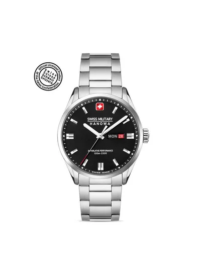 SWISS MILITARY HANOWA Roadrunner Maxed 43mm Men's Analog Watch with Stainless Steel Bracelet