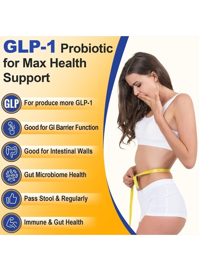 Lifeatlas GLP-1 Probiotic | 300 Billion AFU Akkermansia Muciniphila, Akkermansia Probiotic for Women Men, Akka Superbiotics for GLP-1 Production, Digestive, Gut, Immunity, Enhances Gut Lining Function, 60 Count - Image 3