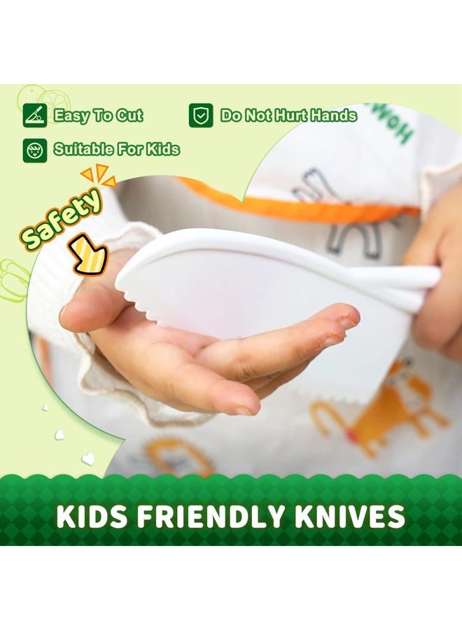 Yeeammk 13 Pieces Montessori Kitchen Toys for Toddlers-Kids Cooking Sets Real-Toddler Toys Set for Real Cooking with Plastic Children Safe Knives Crinkle Cutter Kids Cutting Board - Image 4