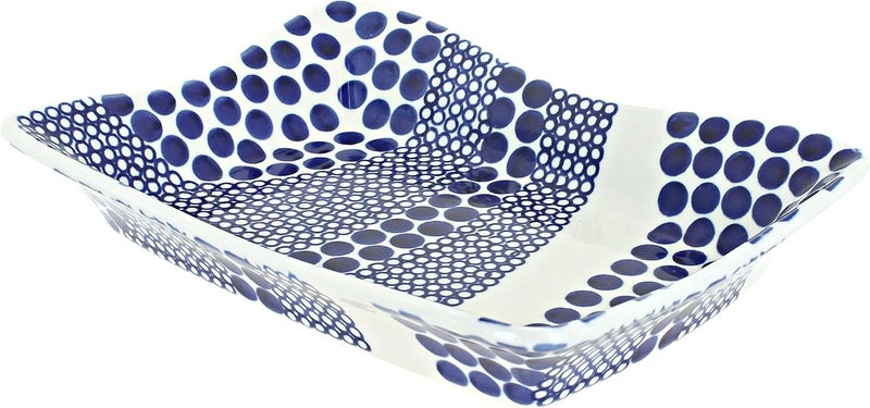 Blue Rose Pottery Blue Rose Polish Pottery Zara Medium Rectangular Tray - Image 1