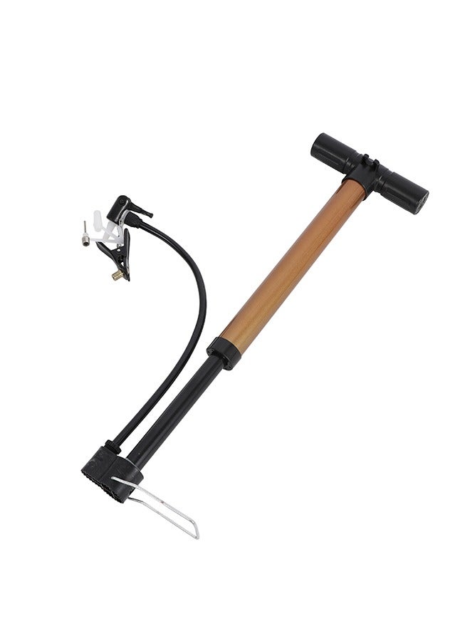 LAWAZIM Manual Bicycle Pump - Portable Hand Air Pump with Steel Handle, T-Shaped Grip, Dual Valve Compatibility, Assorted Colors Sent Randomly (Color Not Selectable) - for Tires, Balls, Camping Gear - Image 3