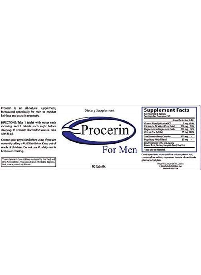 Procerin 90 Tablets for Men  - Image 3