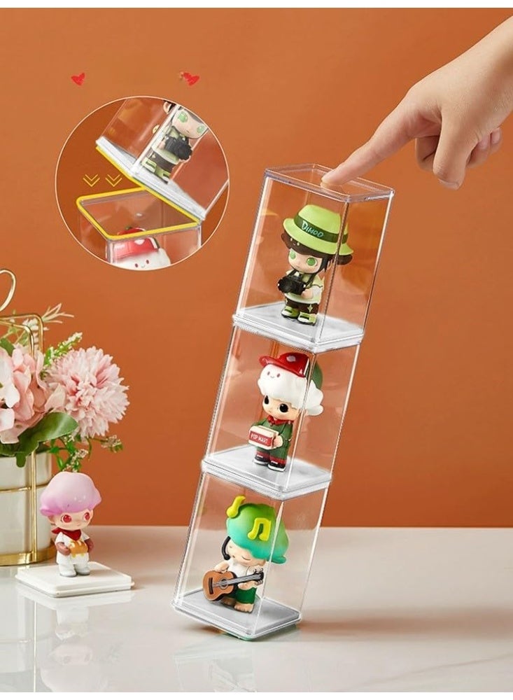 6pcs Display Case, Plexiglass Box, Acrylic Display Case, Collector's Display Case with Door, for Mini Figures, Small Figures, Action Figures, Toy, Model Cars, Collectible Figures - Image 5