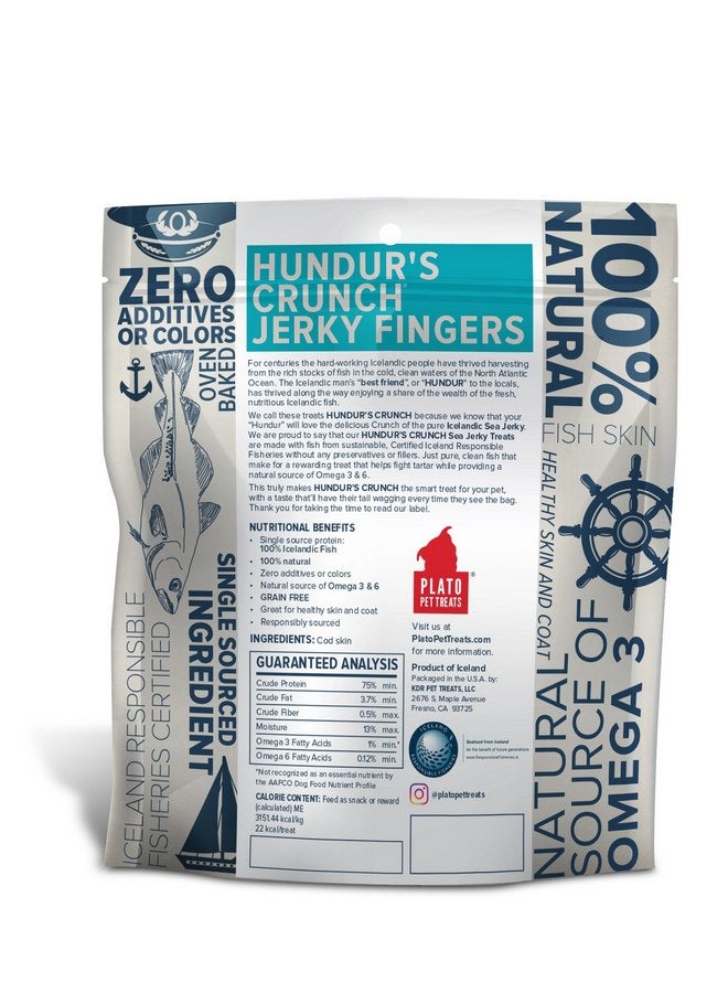 Plato Dog Treats - Hundur’S Crunch Jerky Fingers - 3.5 Oz (2 Pack) - Image 2