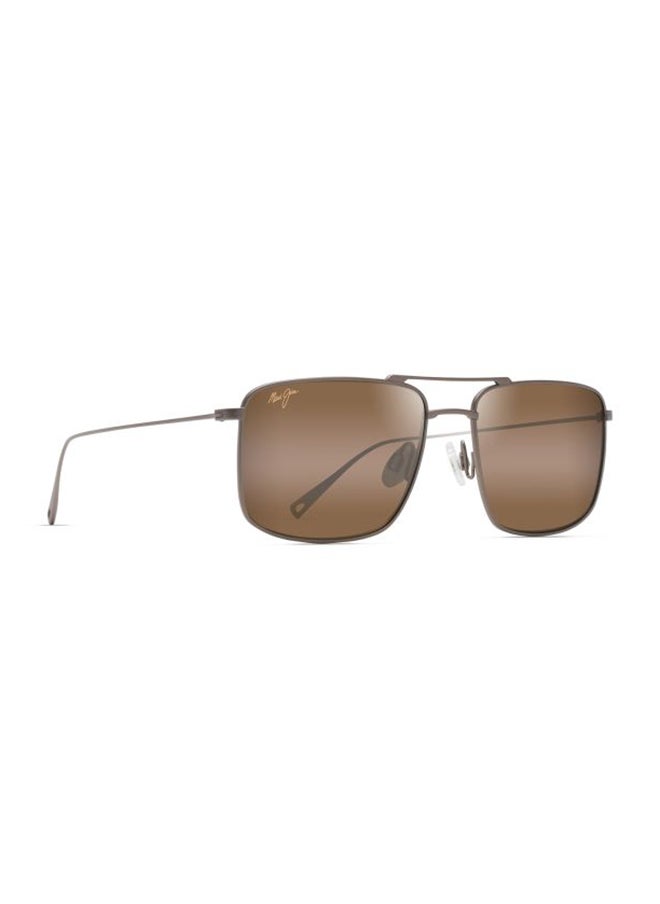 MAUI JIM Men's Polarized Rectangle Sunglasses - MJ886-01 MP-BG 55 - Lens Size: 55 Mm  - Image 1