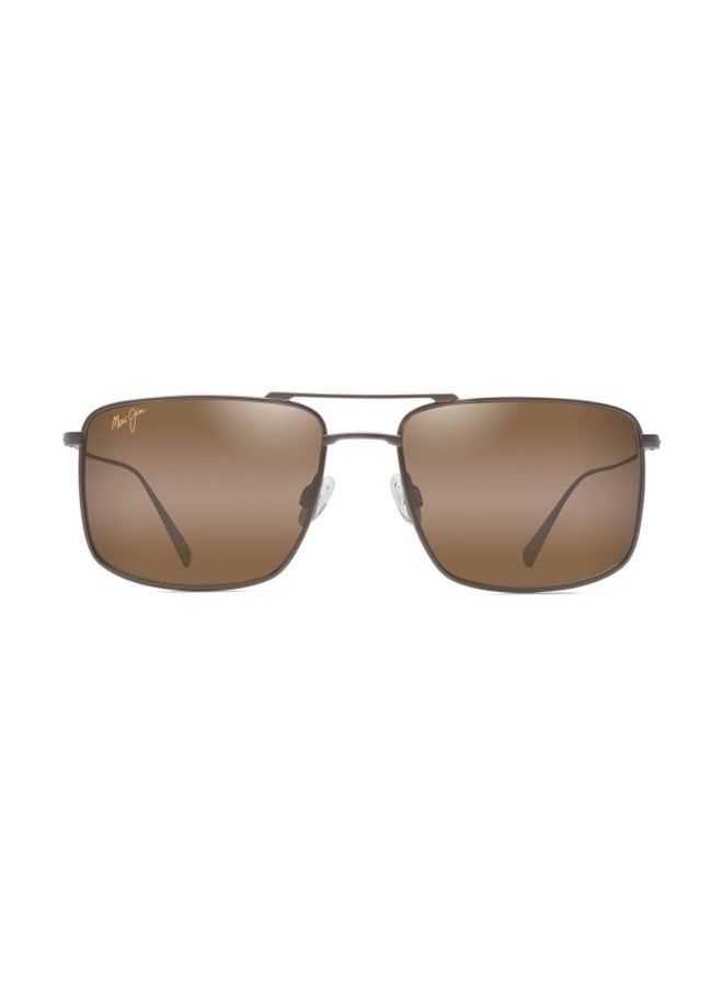 MAUI JIM Men's Polarized Rectangle Sunglasses - MJ886-01 MP-BG 55 - Lens Size: 55 Mm  - Image 3