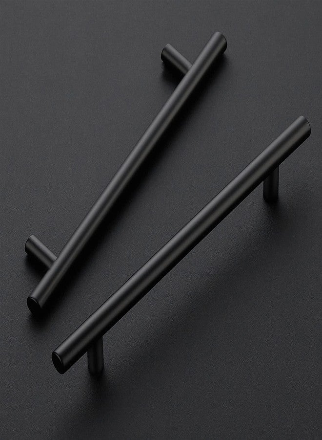 HomeExpert Home Expert 10 Pack 6-3/10 Inch Black Cabinet Handles Matte Black Cabinet Pulls Black Dresser Drawer Pulls Stainless Steel Kitchen Cabinet Handles Matte Black 8-3/4 Inch Overall Length - Image 2