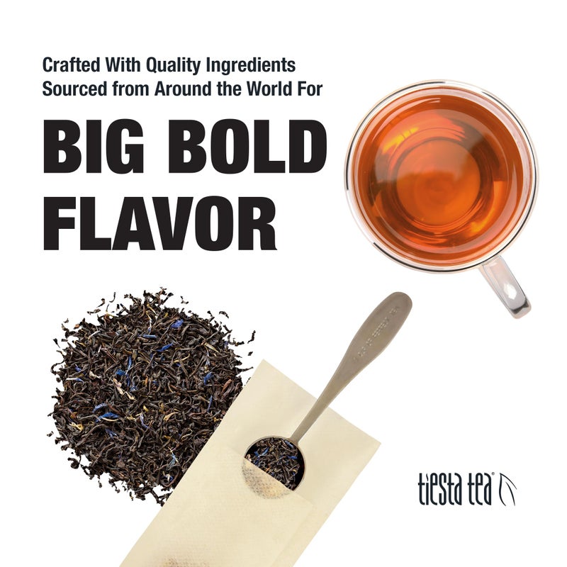 Tiesta Tea - Earl Grey de la Crème, Loose Leaf, Creamy Earl Grey Black Tea, Premium Blend, Caffeinated Black, Make Hot or Iced Brews Up to 200 Cups, 16 Ounce Resealable Bulk Pouch - Image 4