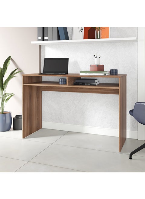 Home Office Table,Computer Desk Of High Quality And Easy To Install  - Mdp 15Mm Color Nutbrown 45 x 120 x 78.5 cm