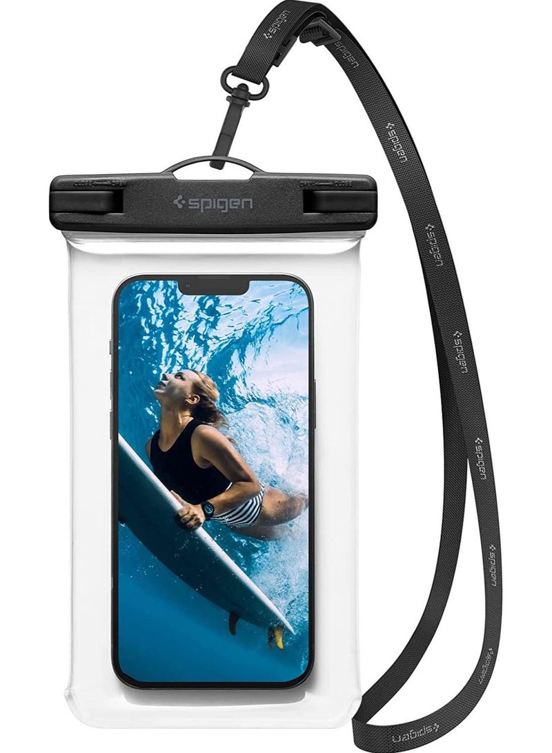 Spigen Universal Waterproof Phone Case 1 Pack IPX8 Pouch A601 Compatible With iPhone, Samsung Galaxy and Smartphone Up to 7 Inches - Crystal Clear - Image 1