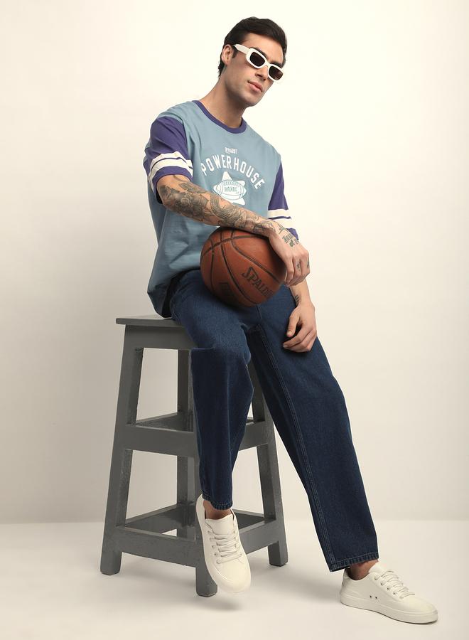 Dillinger Men Oversized Applique Printed T-Shirt - Image 4