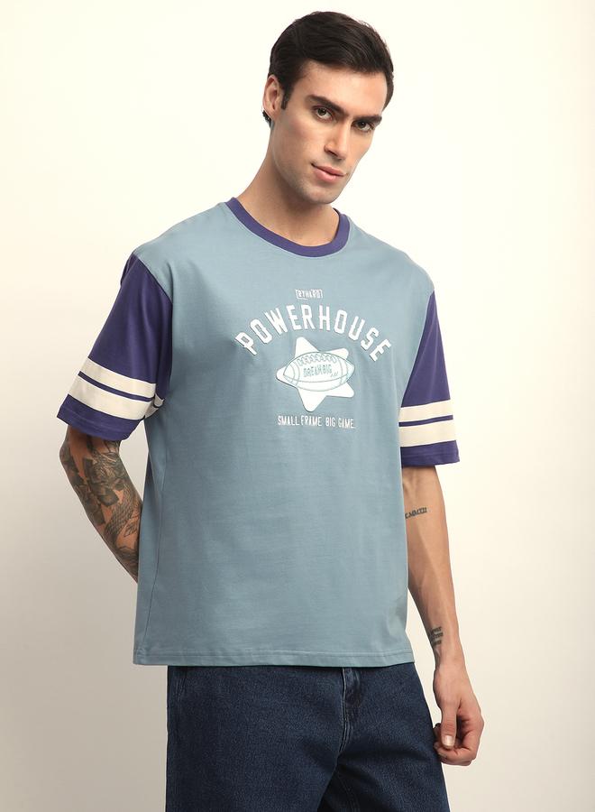 Dillinger Men Oversized Applique Printed T-Shirt - Image 1