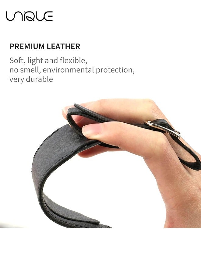 Unique 5 Pack Luggage Tags，PU Leather Luggage Bag Tags，Leather Luggage Bag Case Tags for Women Men Travel，Premium Travel Bag Baggage Tags Suitcase Identify Labels with Privacy Cover - Image 3