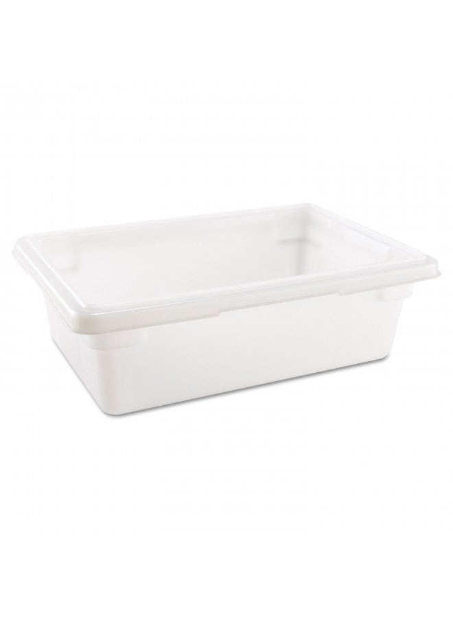 Rubbermaid Rubbermaid Commercial Products (FG350900WHT) Food Storage Box/Tote for Restaurant/Kitchen/Cafeteria, 3.5 Gallon, White 