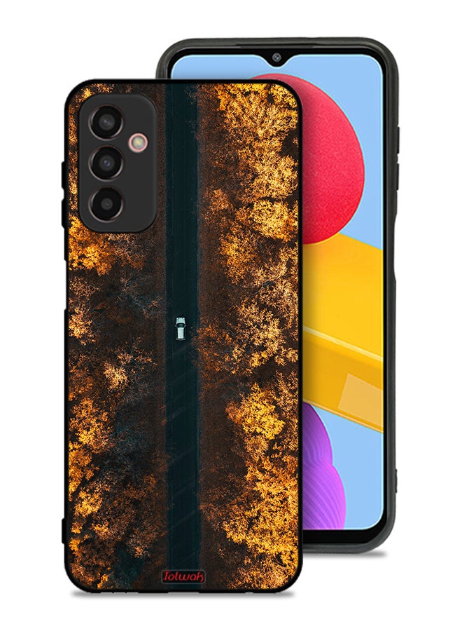 Tolwak Samsung Galaxy M13 Protective Case Cover Road In Autumn Trees - Image 1
