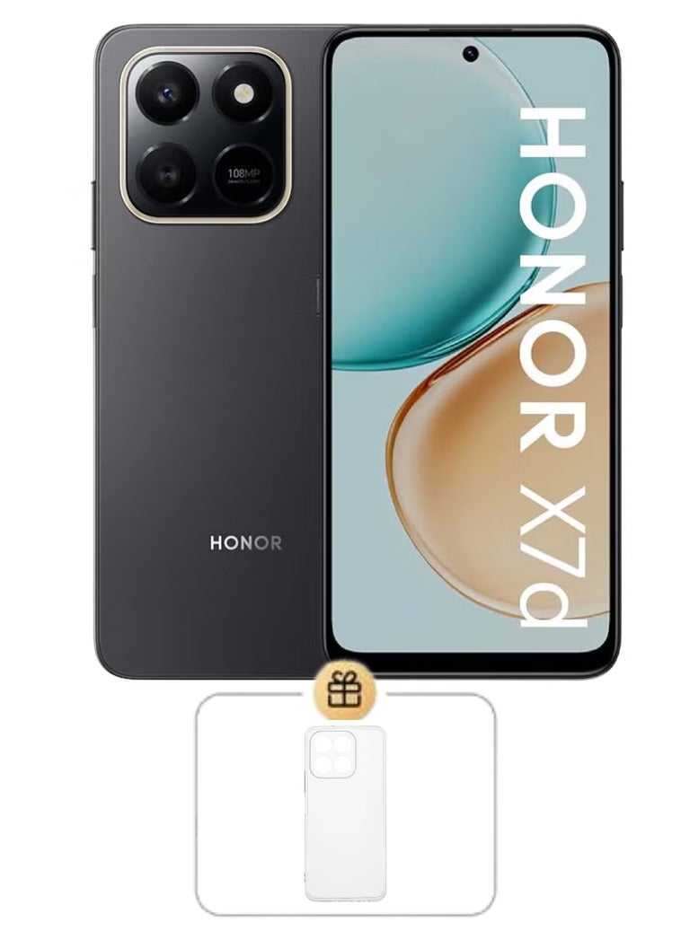 Honor X7d Dual SIM 8GB RAM 256GB 4G Velvet Black - Middle East Version With Free Protective Case - Image 1