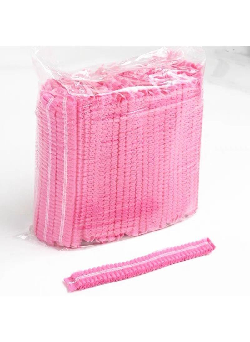 Y&D 100 Piece Disposable Non Woven Strip Dust Proof Anti Hair Loss Headgear  - Image 1